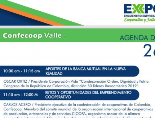 Corporación VIDA invitada especial al Expoencuentro Empresarial Cooperativo y Solidario